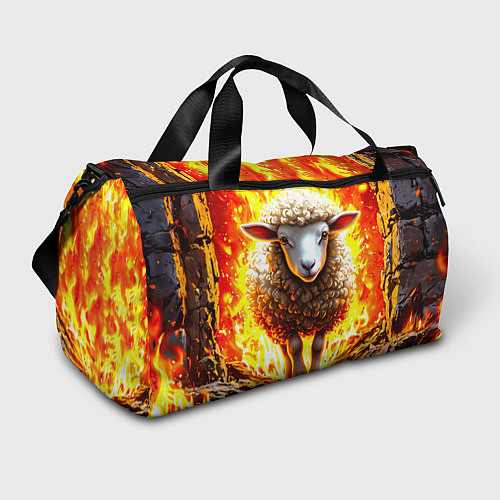 Спортивная сумка Овечка в огне / 3D-принт – фото 1