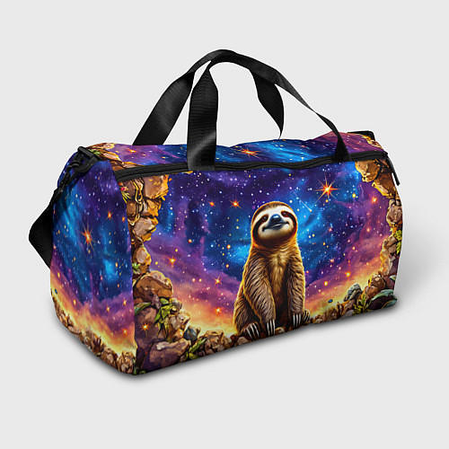 Спортивная сумка Ленивец и звездное небо / 3D-принт – фото 1