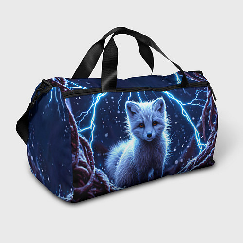 Спортивная сумка Песец в разрядах молний / 3D-принт – фото 1