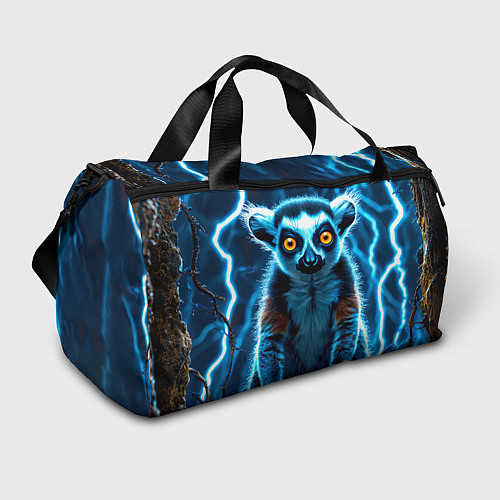 Спортивная сумка Лемур и удар молнии / 3D-принт – фото 1