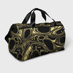 Спортивная сумка Разводы в виде кругов и линий - текстура