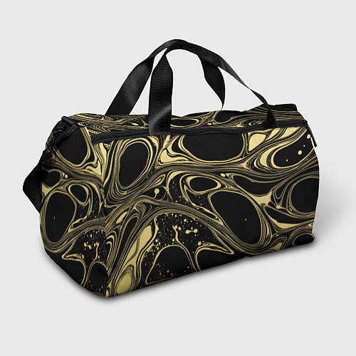 Спортивная сумка Разводы в виде кругов и линий - текстура / 3D-принт – фото 1