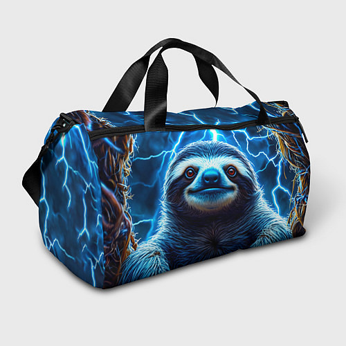 Спортивная сумка Ленивец в разрядах молний / 3D-принт – фото 1
