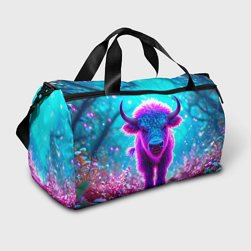Спортивная сумка Белый буйвол / 3D-принт – фото 1