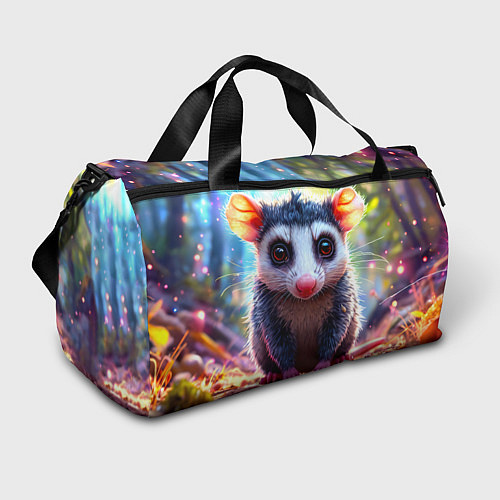 Спортивная сумка Опоссум в лесу / 3D-принт – фото 1