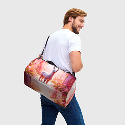 Сумки спортивные Альпака в розовом, цвет: 3D-принт — фото 2