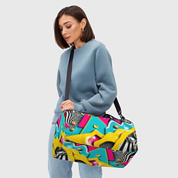 Сумки спортивные Праздничная абстракция, цвет: 3D-принт — фото 2