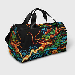 Спортивная сумка Japanese neon dragon - irezumi