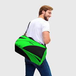 Сумки спортивные Football чёрно-зелёный, цвет: 3D-принт — фото 2