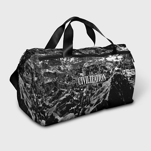Спортивная сумка Civilization - global strategy / 3D-принт – фото 1