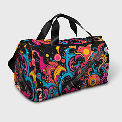 Спортивная сумка Psychedelic abstract guitar