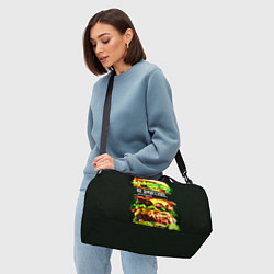 Сумки спортивные Все дуреют с этого фастфуда, цвет: 3D-принт — фото 2