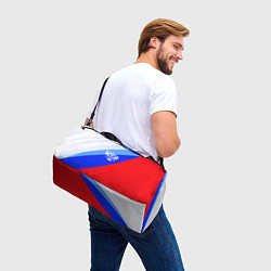 Сумки спортивные Герб России на фоне цветов Российского флага, цвет: 3D-принт — фото 2
