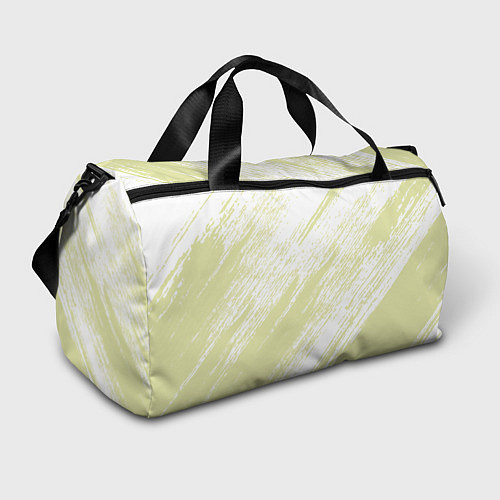 Спортивная сумка The color is white and yellow / 3D-принт – фото 1