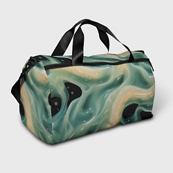 Спортивная сумка Лазурная слизь на черном текстура