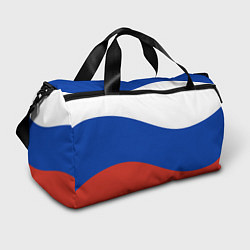 Сумки спортивные Флаг России волной, цвет: 3D-принт
