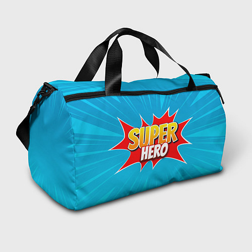 Спортивная сумка Superhero comic style / 3D-принт – фото 1