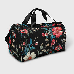 Спортивная сумка Цветы старинный узор