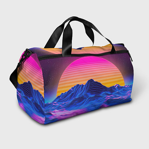 Спортивная сумка Неоновый закат / 3D-принт – фото 1
