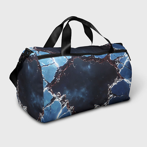 Спортивная сумка Объемная дыра в стене текстура / 3D-принт – фото 1