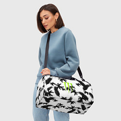 Сумки спортивные Monster energy пальмы, цвет: 3D-принт — фото 2