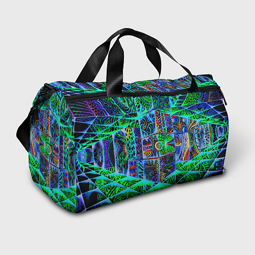Спортивная сумка Психоделика узор кислотный / 3D-принт – фото 1