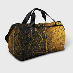 Спортивная сумка Золотые царапины текстура
