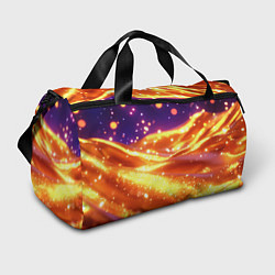 Спортивная сумка Золотая волнистая текстура