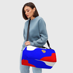 Сумки спортивные Россия волна и герб, цвет: 3D-принт — фото 2