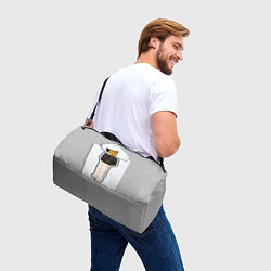 Сумки спортивные Чиловый парень - свидетель мем, цвет: 3D-принт — фото 2