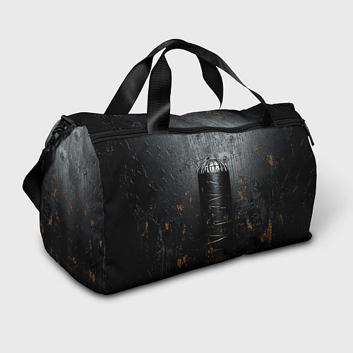 Спортивная сумка Черная боксерская груша / 3D-принт – фото 1