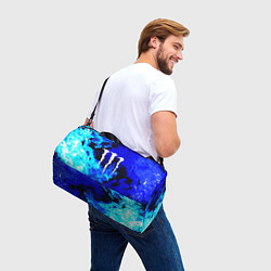 Сумки спортивные Monster energy синий дым, цвет: 3D-принт — фото 2
