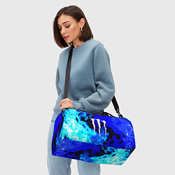 Сумки спортивные Monster energy синий дым, цвет: 3D-принт — фото 2