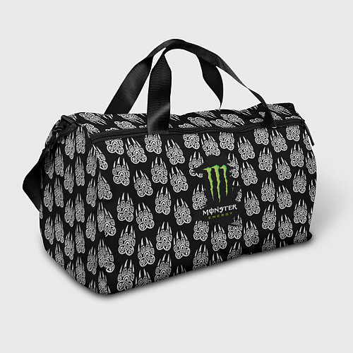 Спортивная сумка Monster energy медвежьи лапы / 3D-принт – фото 1