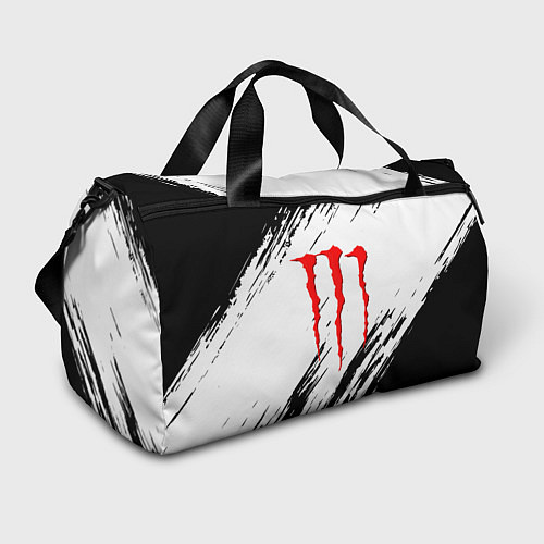 Спортивная сумка Monster energy черно краски / 3D-принт – фото 1