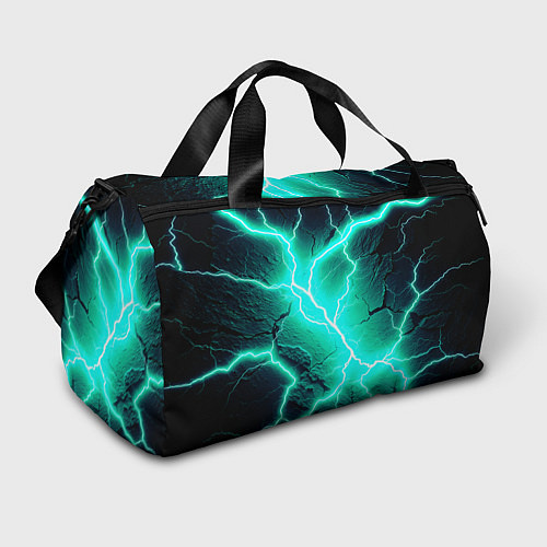 Спортивная сумка Color light blue black / 3D-принт – фото 1