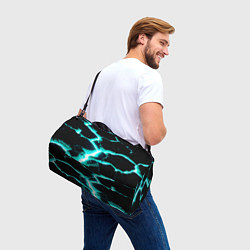 Сумки спортивные Color light blue black, цвет: 3D-принт — фото 2