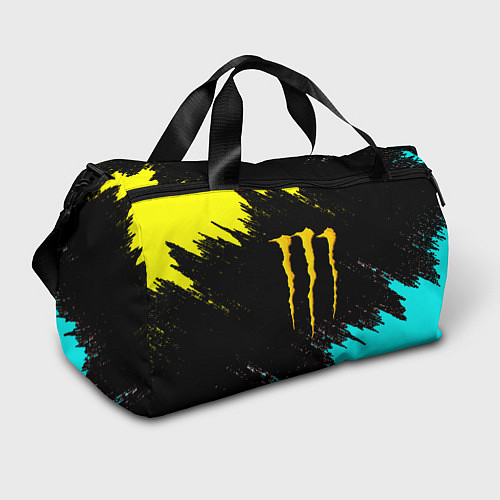 Спортивная сумка Monster energy краски текстура / 3D-принт – фото 1