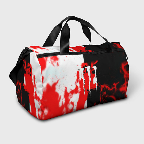 Спортивная сумка Monster energy огненная текстура / 3D-принт – фото 1