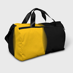 Спортивная сумка Чёрно-жёлтый пополам с переходом