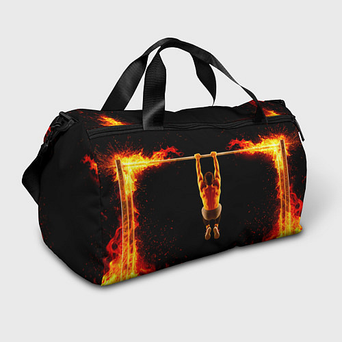 Спортивная сумка Турникмен в огне / 3D-принт – фото 1