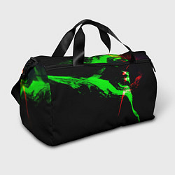 Спортивная сумка Color black green red