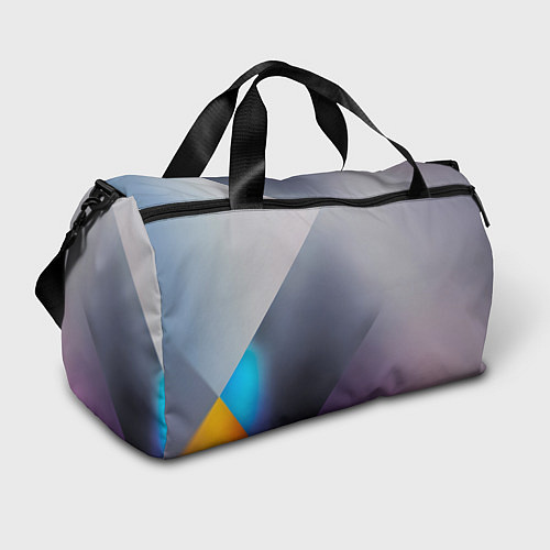 Спортивная сумка Color grey with stripes / 3D-принт – фото 1