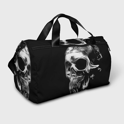 Спортивная сумка Стилизованный череп / 3D-принт – фото 1