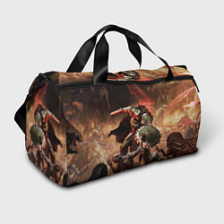 Сумки спортивные Doom dark ages, цвет: 3D-принт