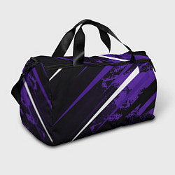 Спортивная сумка Color black purple line