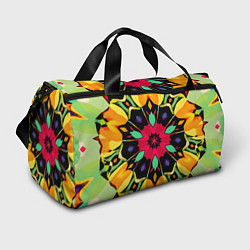 Сумки спортивные Салатовый калейдоскоп, цвет: 3D-принт