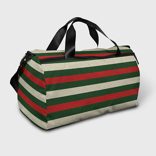 Спортивная сумка Цветные лини текстура ткани / 3D-принт – фото 1