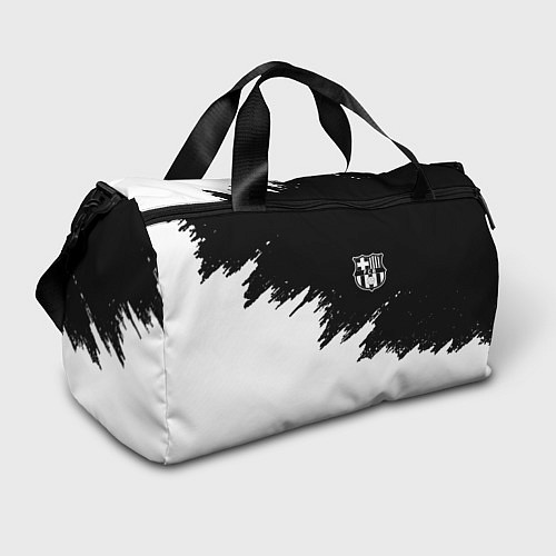 Спортивная сумка Barcelona черно белые краски / 3D-принт – фото 1