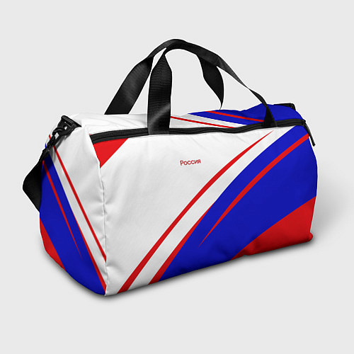 Спортивная сумка Россия бело-сине-красный / 3D-принт – фото 1